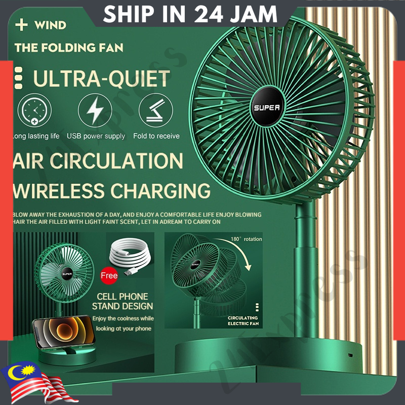 【Ready】Kipas Mini 180°Adjustable USB Rechargeable Fan Small Cooling ...