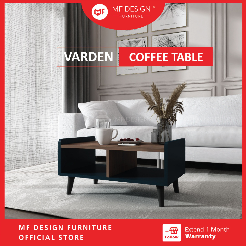 MF Design Varden Coffee Table Wood Meja Kopi murah Ruang Tamu Meja Home ...