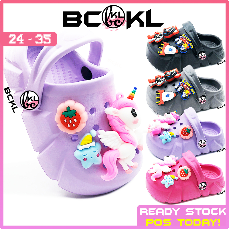 BCKL 】Kid's Kaws & Unicorn Clog Sandals | 3D Elmo Sesame Street New EVA ...