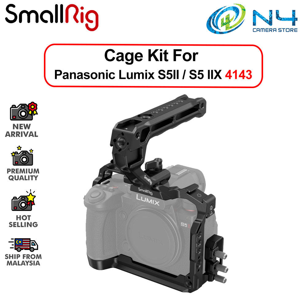 SmallRig S5 II S5 IIX Cage Kit 4143 for Panasonic LUMIX S5 II / S5 IIX ...