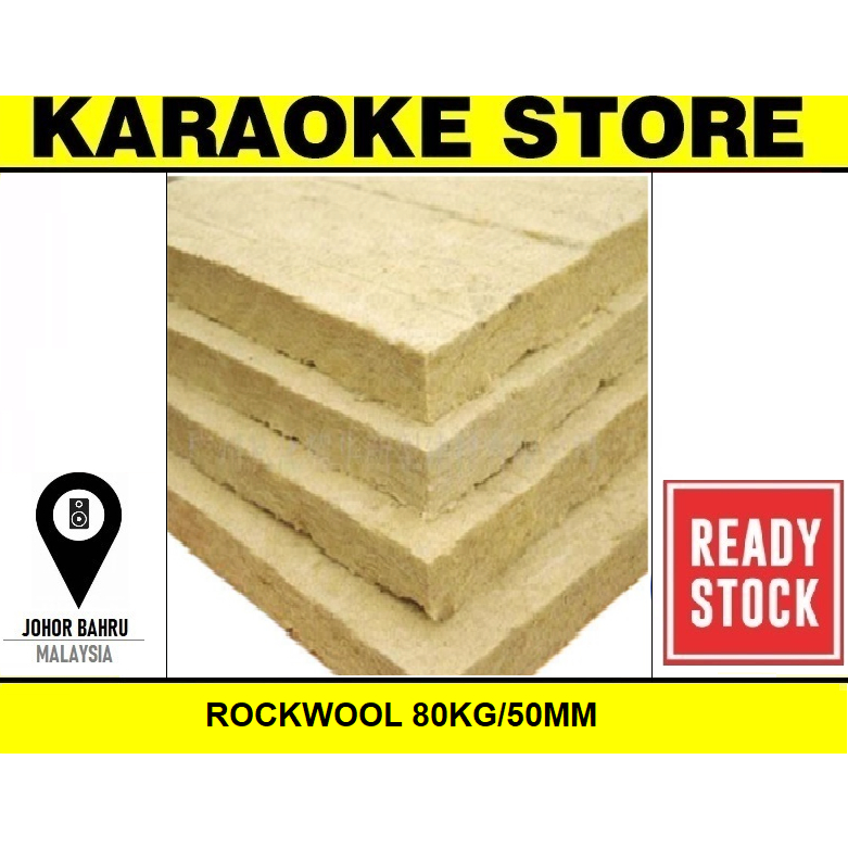 Rockwool Density 80KG/50MM Fireproof & Soundproof Insulation Material
