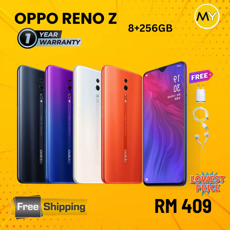 Reno Z 8GB+256GB (Original second) 1 Year Warranty / Fullset READY ...