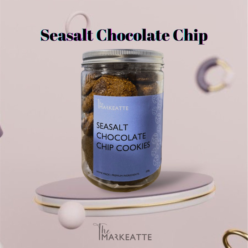 [The Markeatte] Sea Salt Callebaut Choc Chip Cookies (200g) Shopee Malaysia