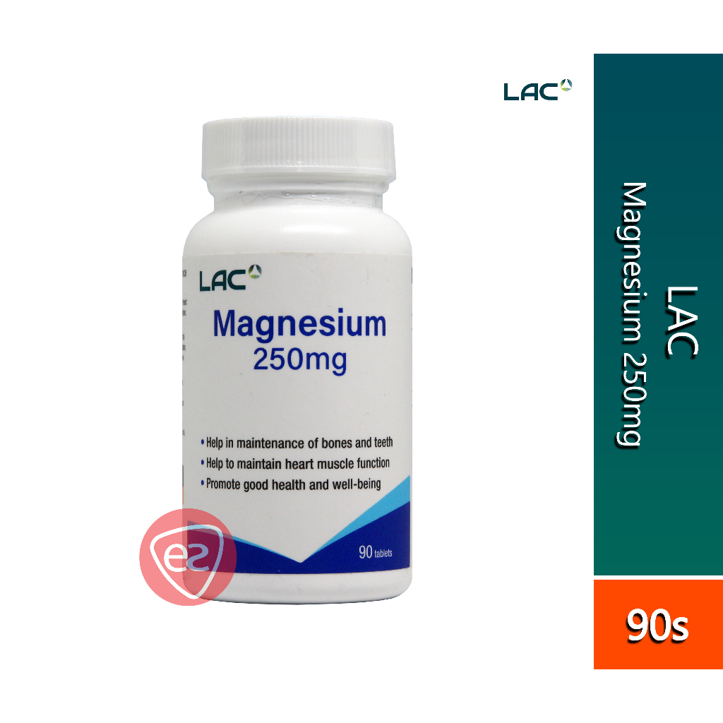 LAC Magnesium 250MG Tablet 90S (Was Known As GNC Magnesium 250MG Tablet 90S) Shopee Malaysia