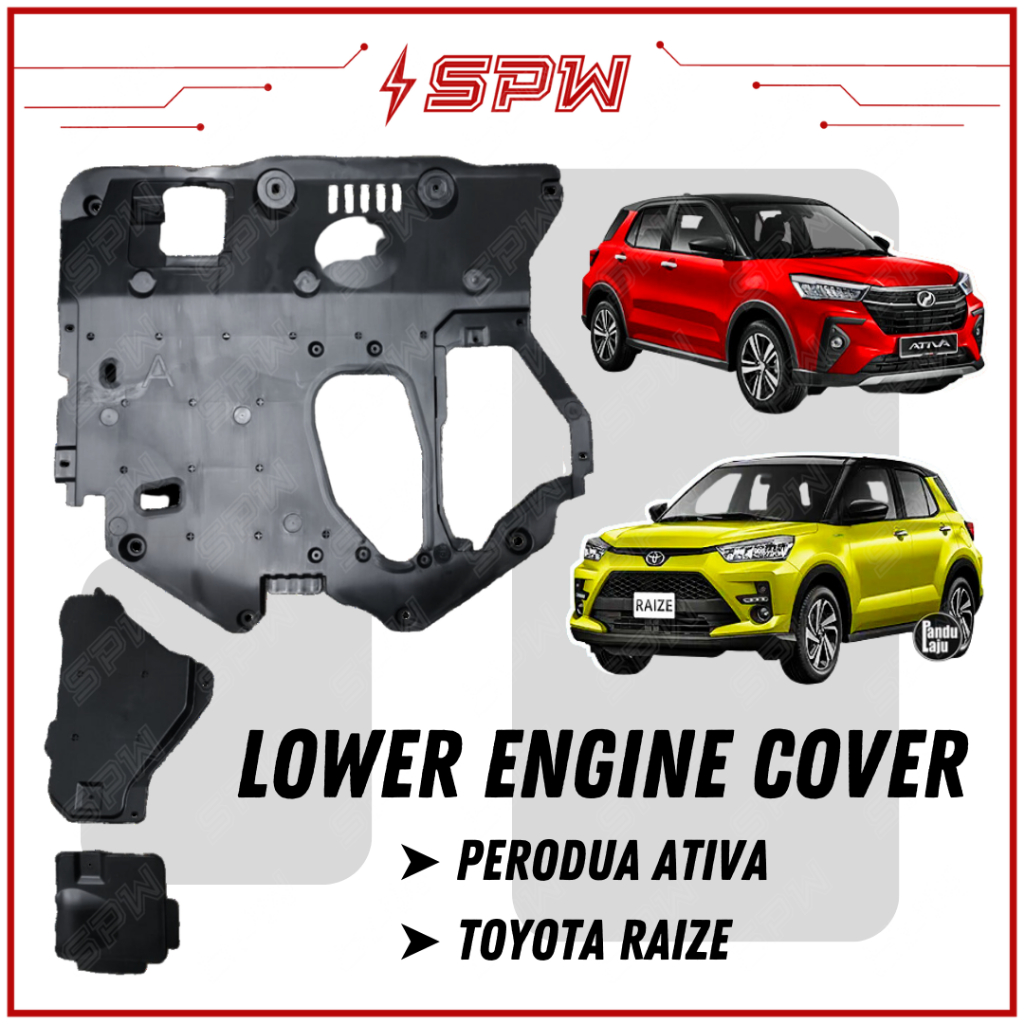 Perodua Ativa Toyota Raize Lower Engine Cover Protection Skid Plate