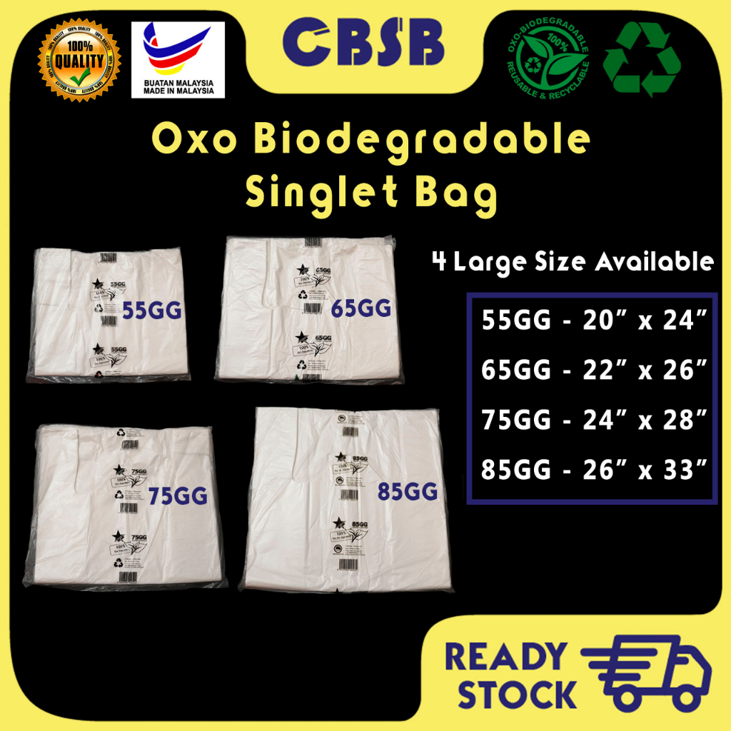 Extra-Large, White, OXO Biodegradable Plastic Bags