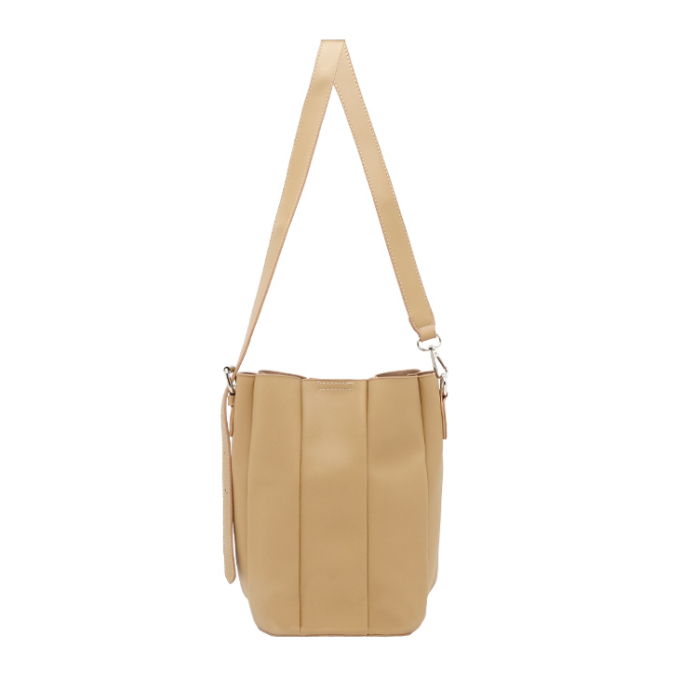 PU leather BUCKET SLING BAG(BLACK/ KHAKI) Shopee Malaysia