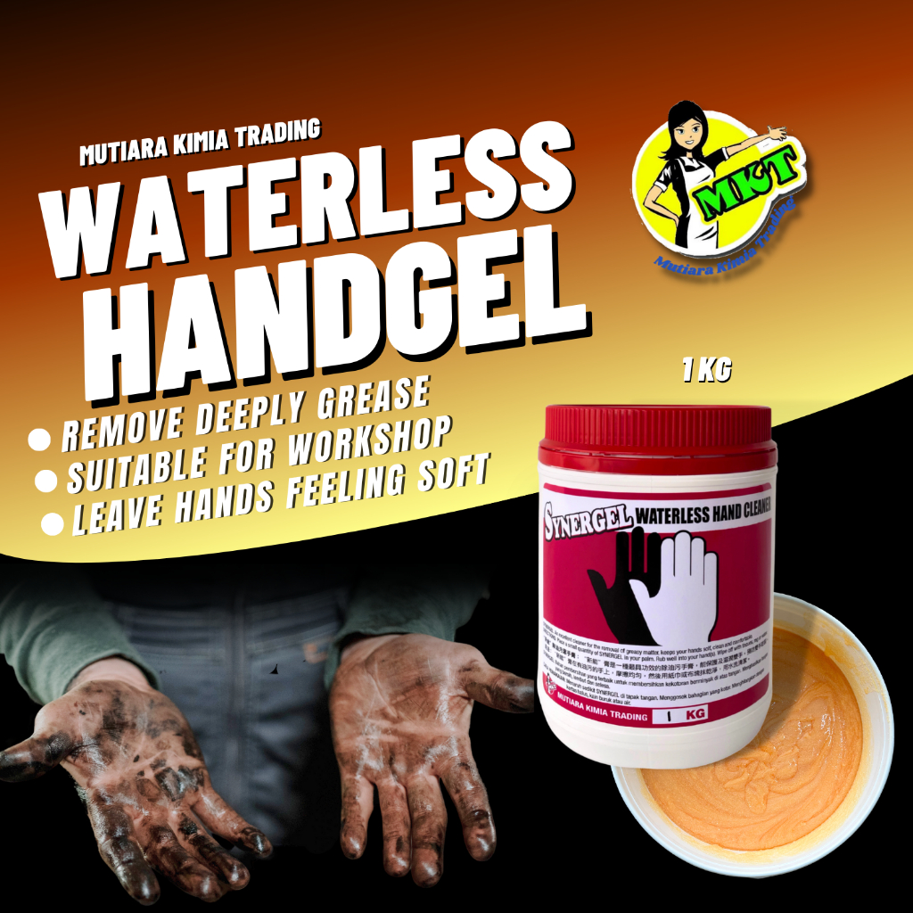 MKT 1KG Waterless Hand Gel Cleaner Heavy am duty hand wash Grease