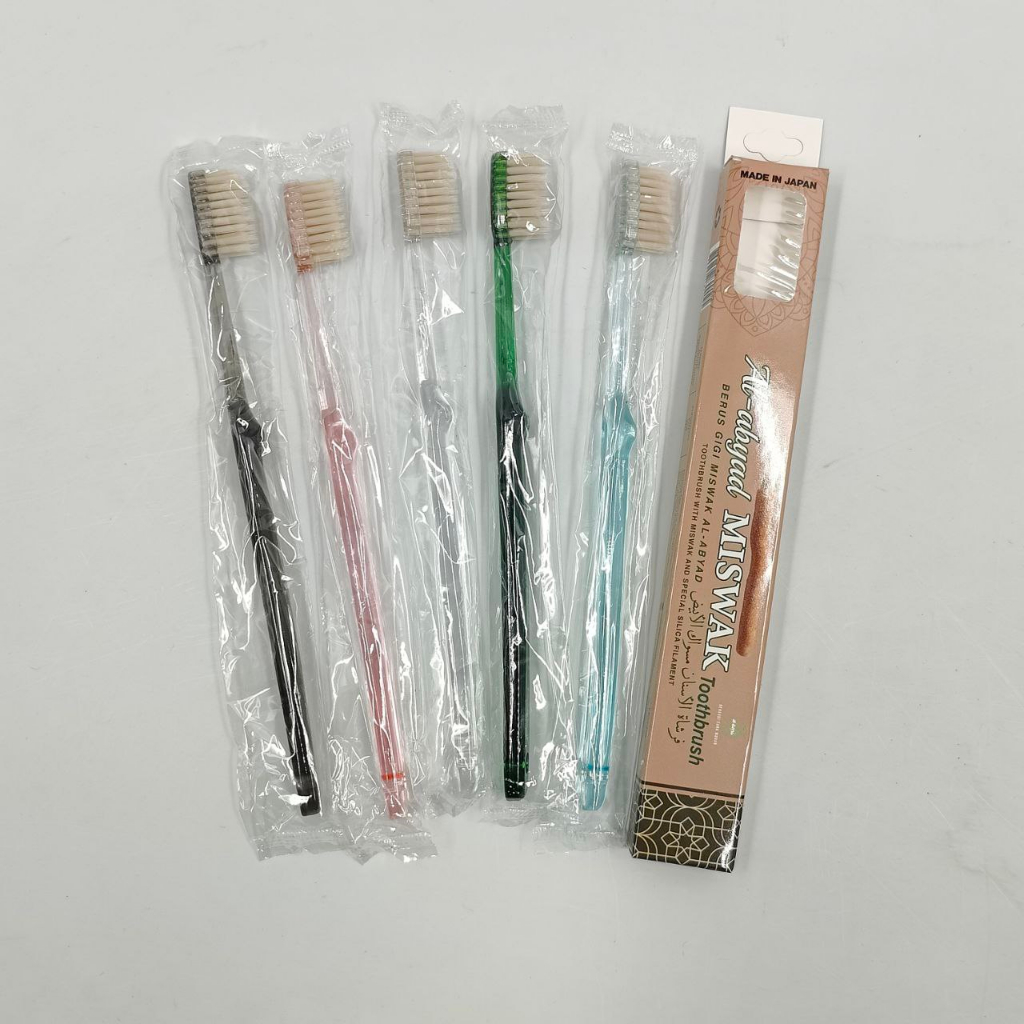 🔥hot🔥 Berus Gigi Miswak Kayu Sugi Al Abyad Berus Gigi Siwak Dan Silika Toothbrush Sugi Silica 9348