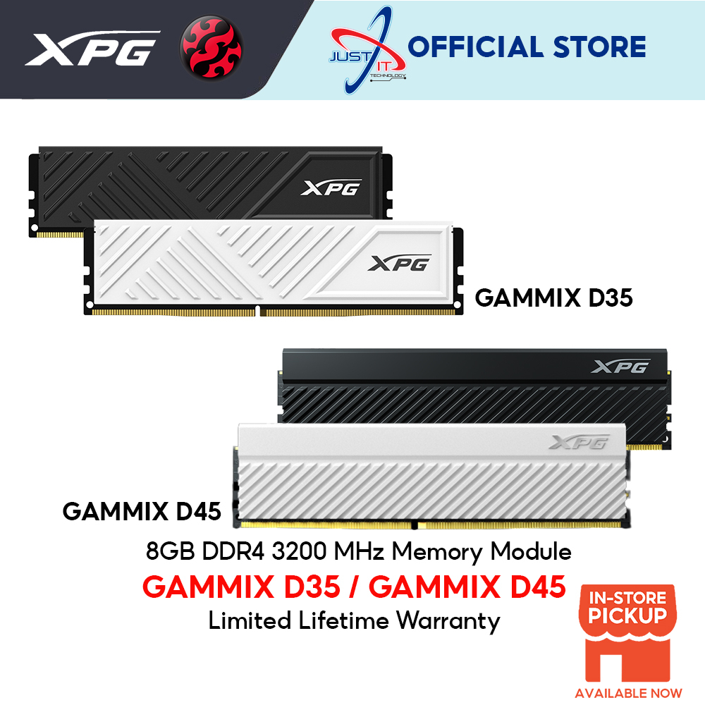 ADATA XPG GAMMIX D35 / GAMMIX D45 8GB DDR4 3200MHZ GAMING RAM | Shopee ...
