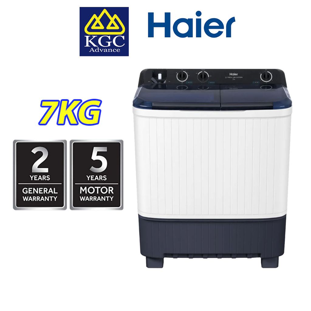 Haier 7KG Semi Auto Washer HTW70-M1217 Washing Machine | Shopee Malaysia