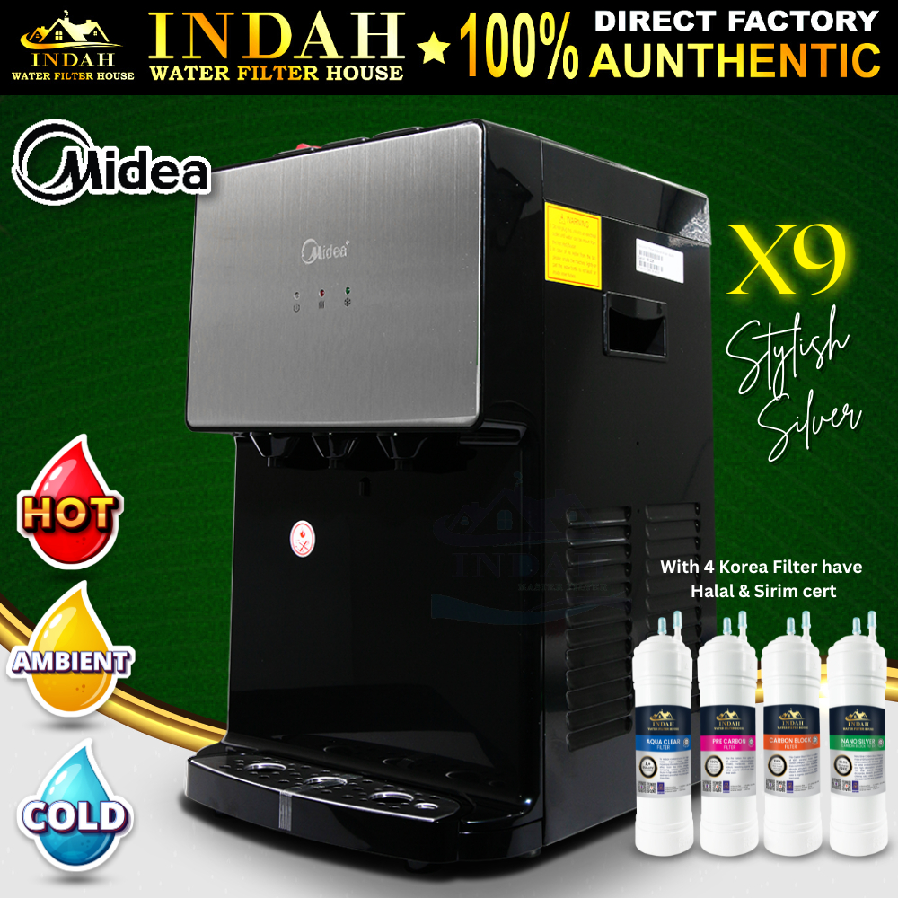 Midea Mild Alkaline Water Dispenser Hot Normal Cold X Series X9x11 With 4 Jakim Halal Korea 5364