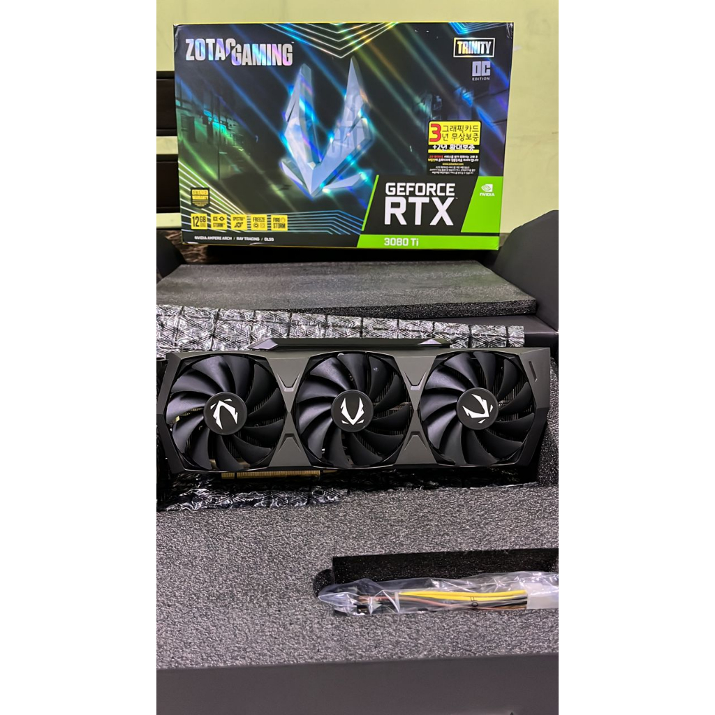 Zotac Gaming Rtx 3080 Ti Trinity Oc 12gb Gddr6x Used Like New Shopee