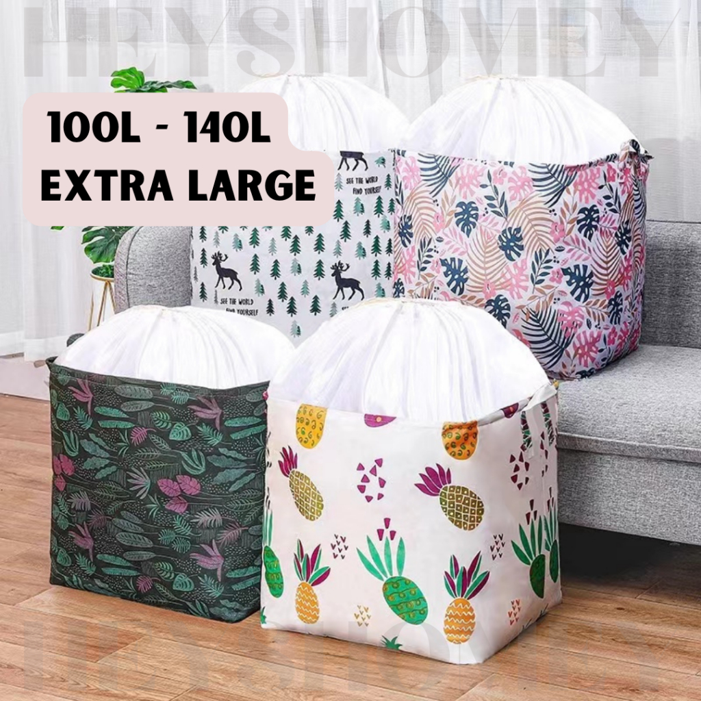 100L140L LAUNDRY BASKET / EXTRA LARGE CLOTH BASKET CLOTHS STORAGE BAG ...