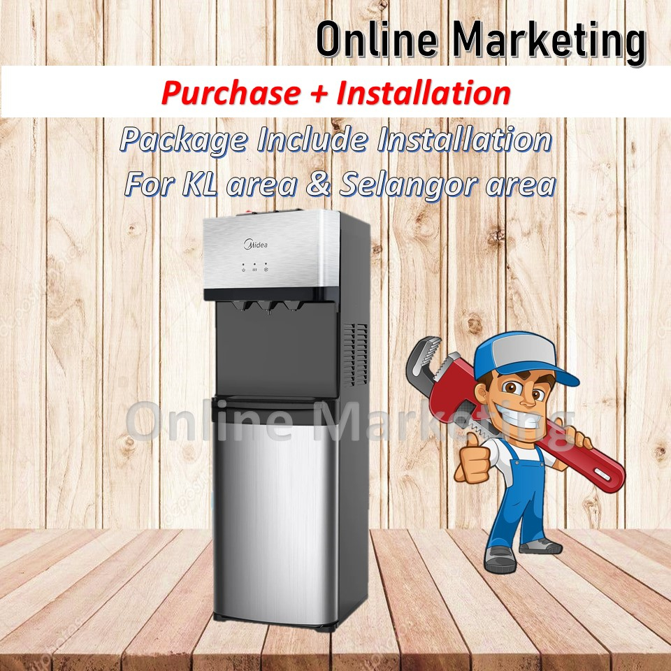 Midea Mild Alkaline Water Dispenser Hot Normal Cold Model 1673 With 4