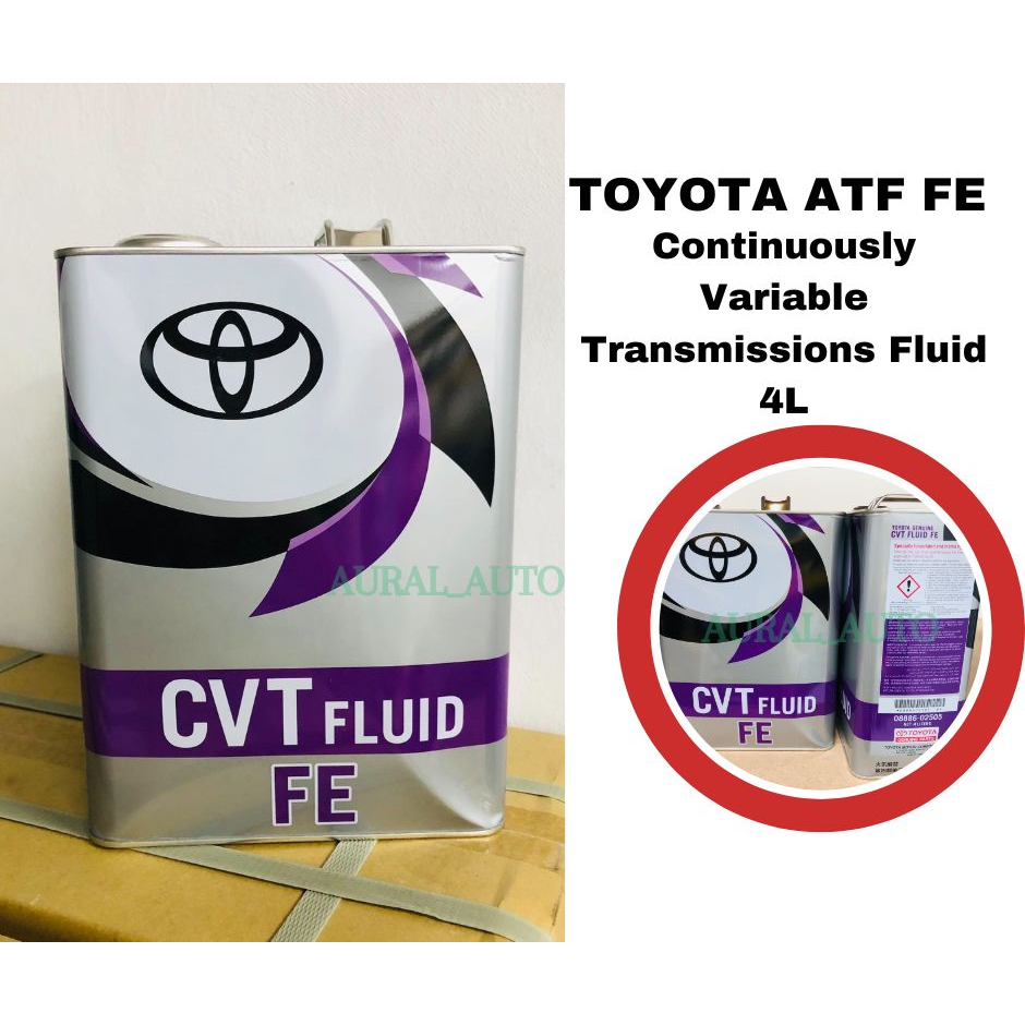 Toyota CVT FE Continuously Variable Transmissions Fluid Gear Oil 4L For
