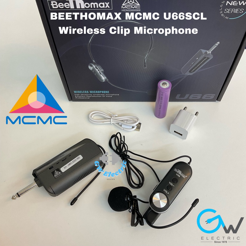 BEETHOMAX MCMC U66SCL Wireless Clip Microphone (Mikrofon clip Tampa ...