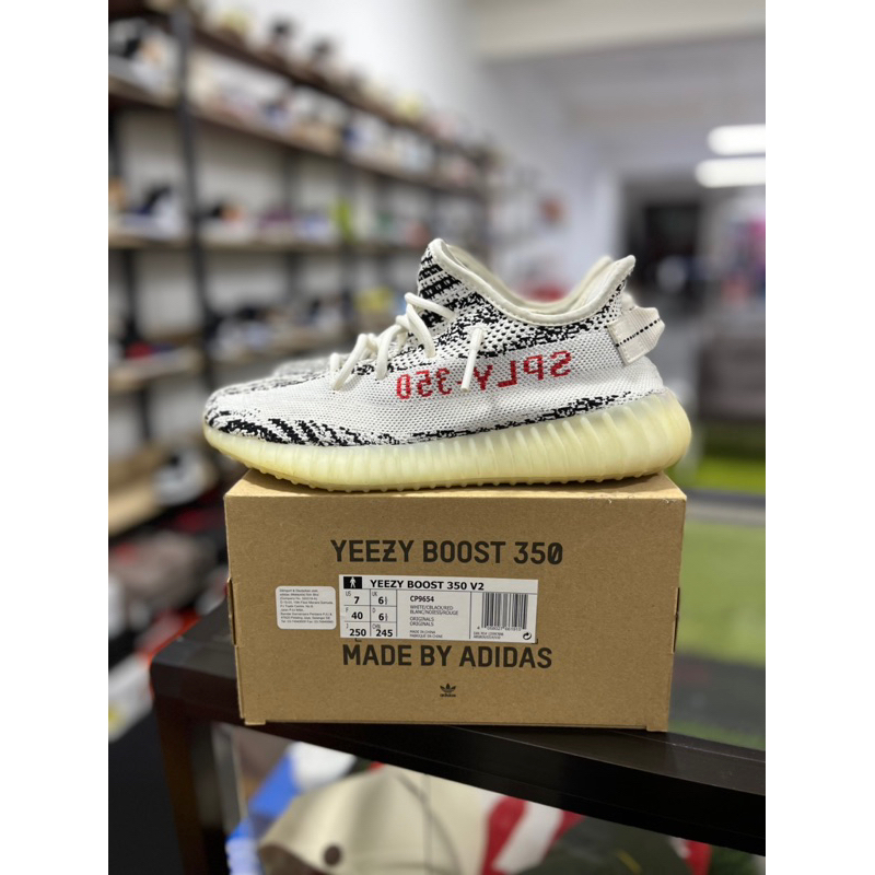 Adidas Yeezy Boost 350 v2 Zebra Size UK 6.5 Shopee Malaysia