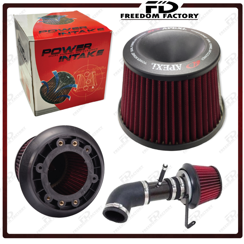 Apexi Filter 76mm Open Pod Universal Vehicle Intake Flow Reloaded Air Filter C/W 76mm Adapter