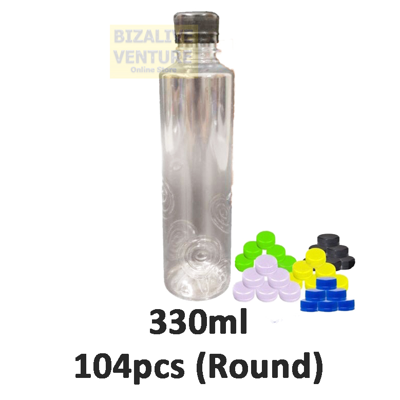 Thick Round Plastic Bottle 500ml , 350ml , 330ml , 250ml (Bottle Cap ...