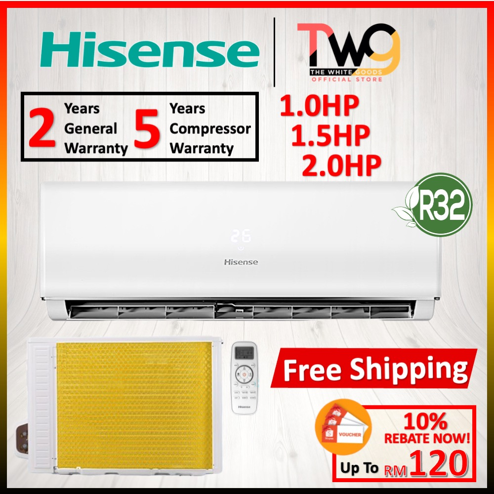 [FREE SHIPPING] Hisense (1HP /1.5HP /2HP /2.5HP) AN09 AN12 R32 Inverter