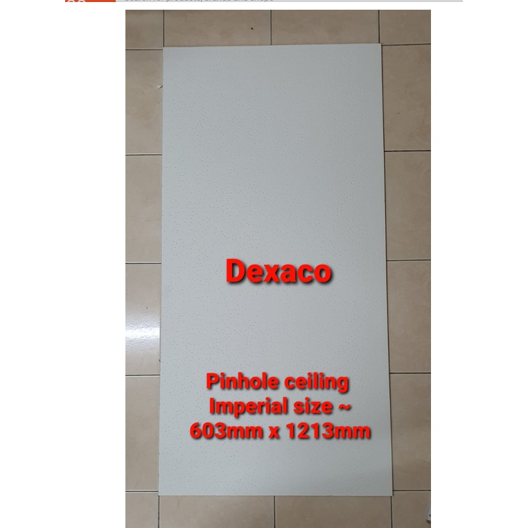 Imperial 2x4 Pinhole Ceiling Board (9mm) with Cross Tee and Main Tee