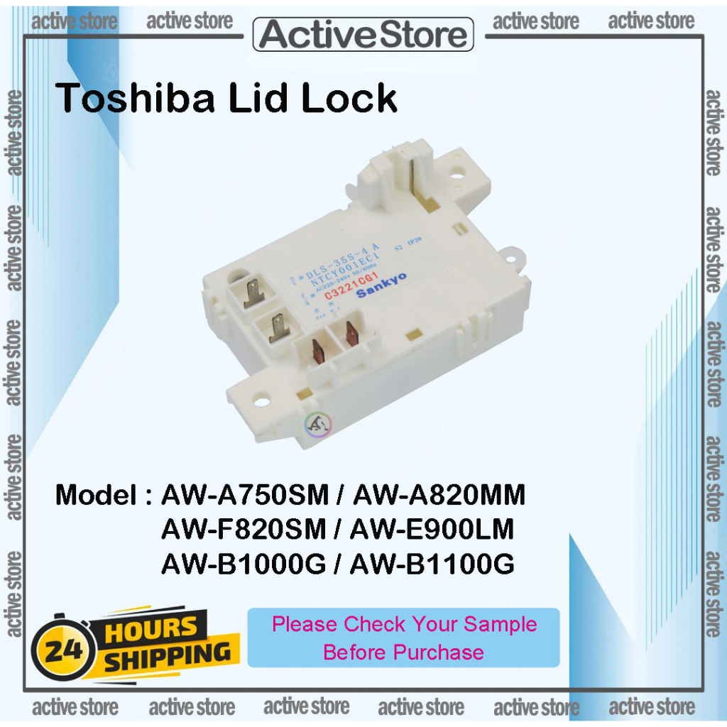Toshiba Washing Machine Lid Lock Door Switch AWA750SM AWA820MM AW