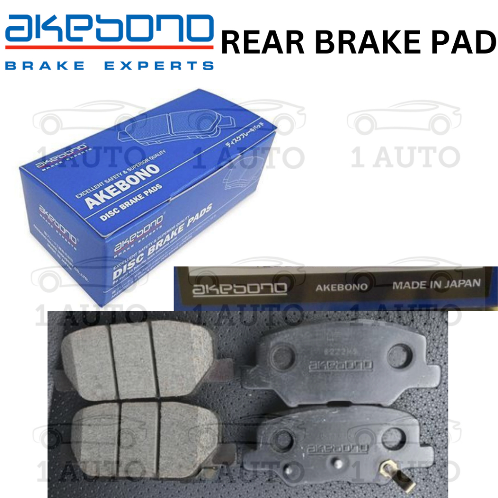 (MADE IN JAPAN) AKEBONO REAR BRAKE PAD MITSUBISHI OUTLANDER GF2W 2.0