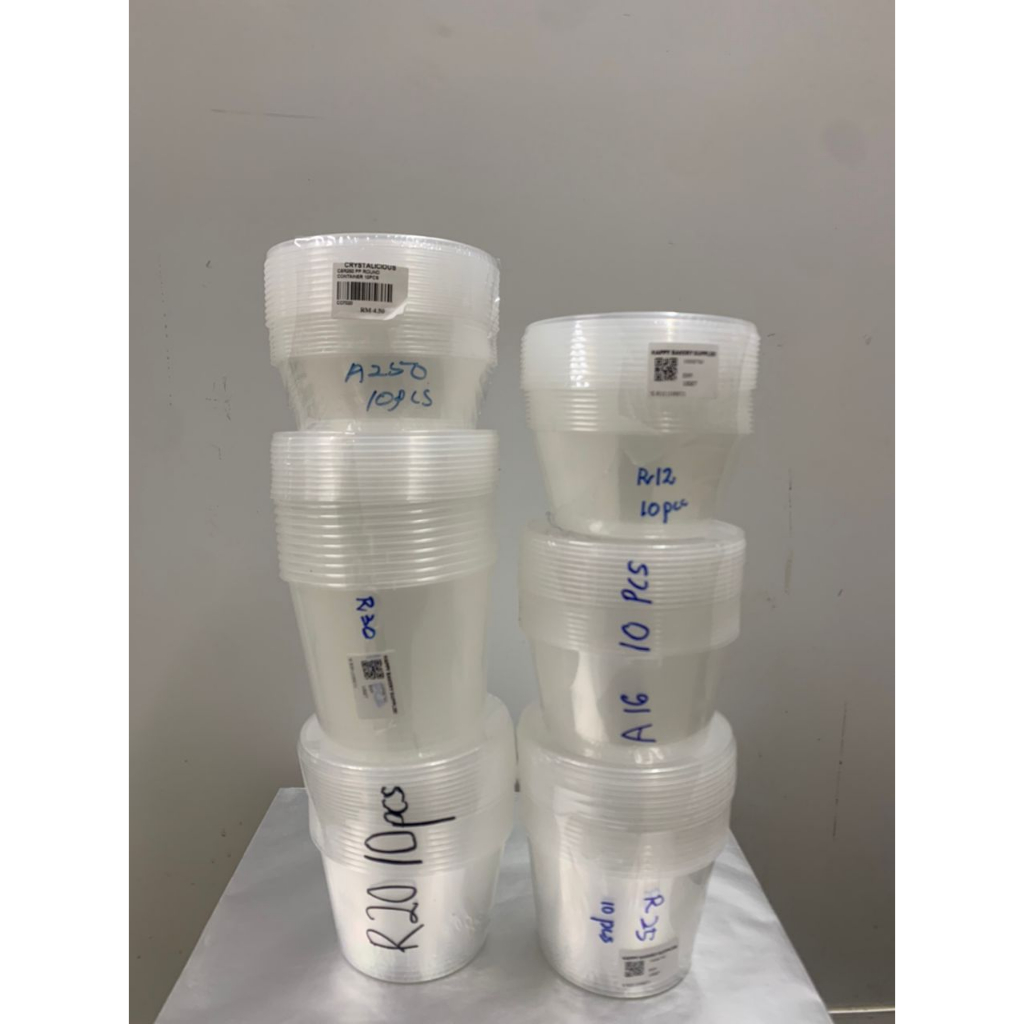 Round Microwave Plastic Container R12/R16/R20/R25/R30/R250 | Shopee ...