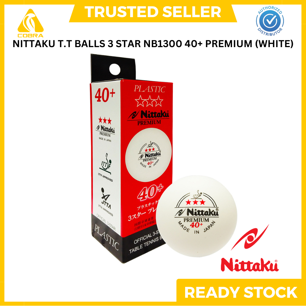 Nittaku 3-Star Premium Celluloid Ball-Paddle Palace