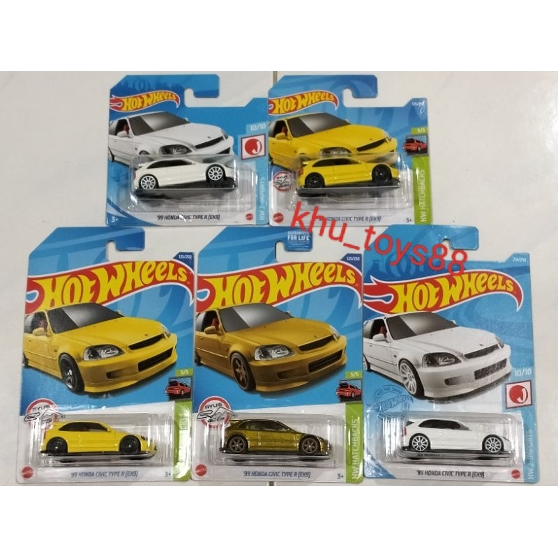 HOT WHEELS HONDA CIVIC EK9 / HOT WHEELS HONDA CIVIC EK9 TYPE R / HOT ...