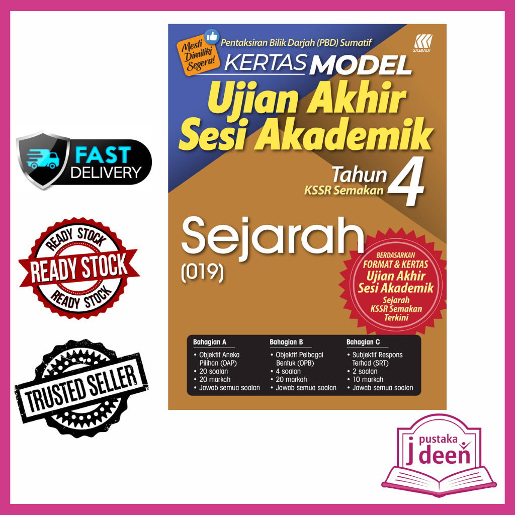 Jdeen Buku Latihan Tahun Sejarah Kertas Model Ujian Akhir Sesi