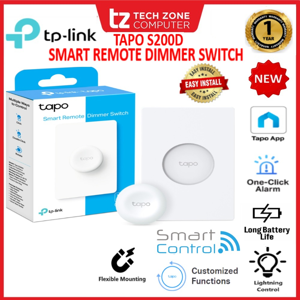 TP-LINK Tapo S200D Smart Remote Dimmer Switch | Shopee Malaysia