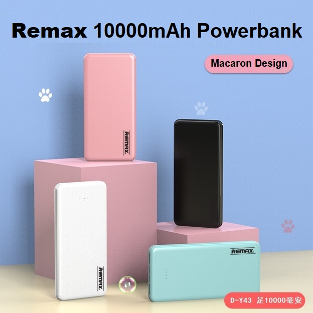 Remax Smart Powerbank Macaron Color 10000mAh Dual Output Power Bank ...