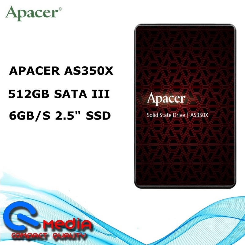 APACER AS350X SSD 12GB, 240GB,480GB PANTHER 2.5" SATA III Solid State ...