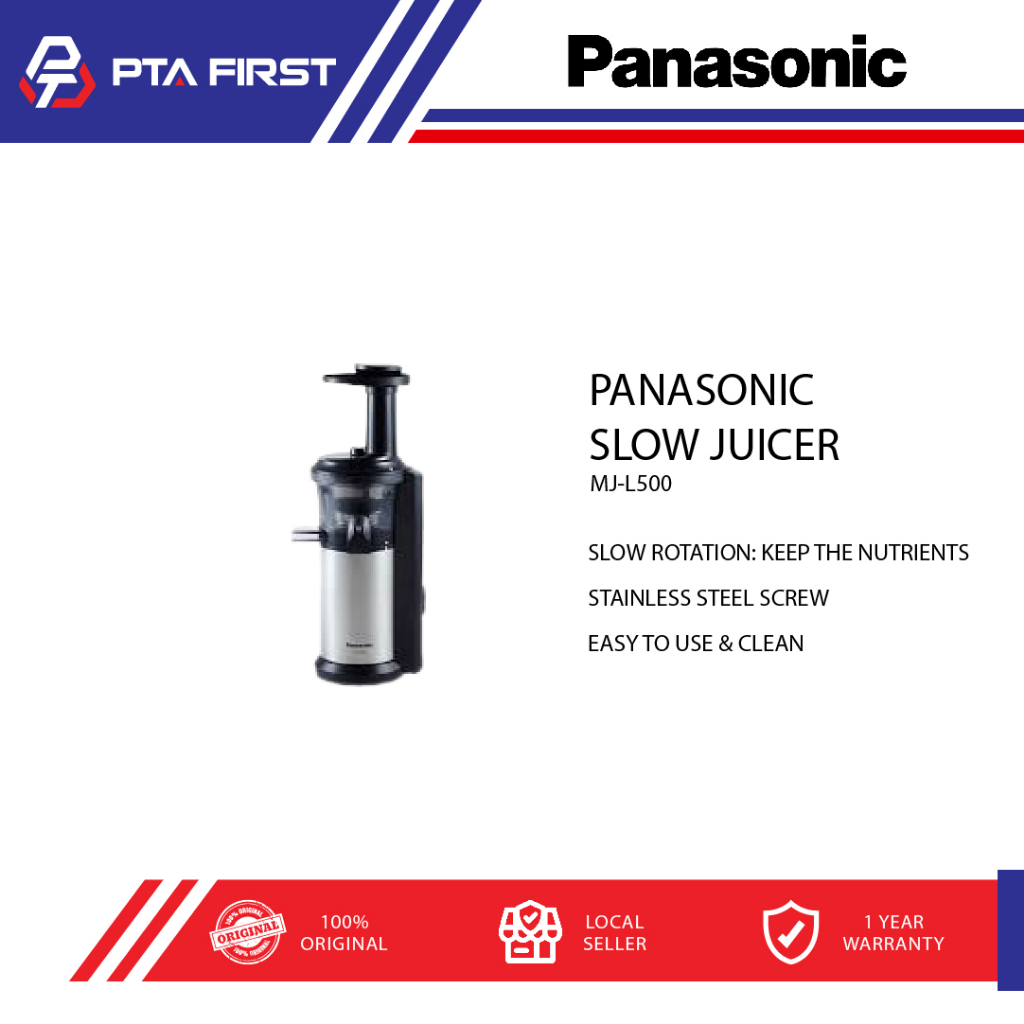 PANASONIC MJL500 SLOW JUICER (8887549595974) Shopee Malaysia
