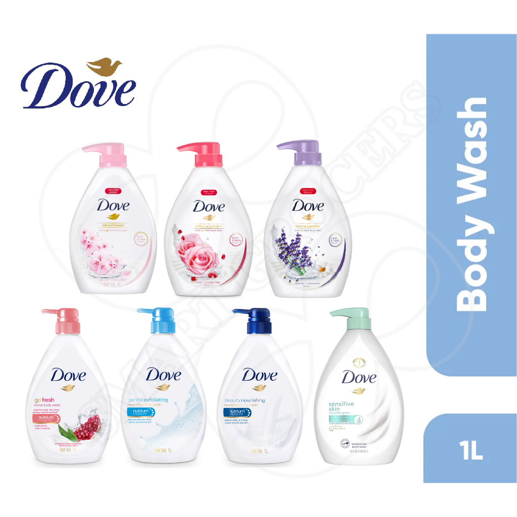 DOVE Shower Gel / Body Wash (1Litre) Shopee Malaysia