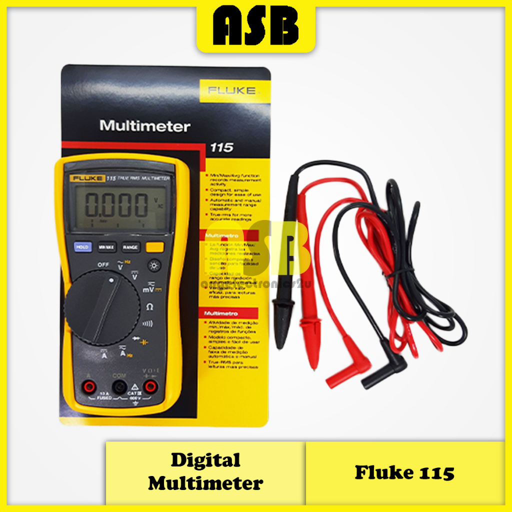 (1pc) Fluke 115 Field Technicians Digital Multimeter (362005001