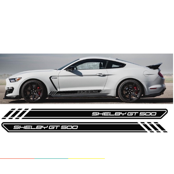 Ford Mustang Shelby Gt 500 2 sides Vinyl Stickers | Shopee Malaysia