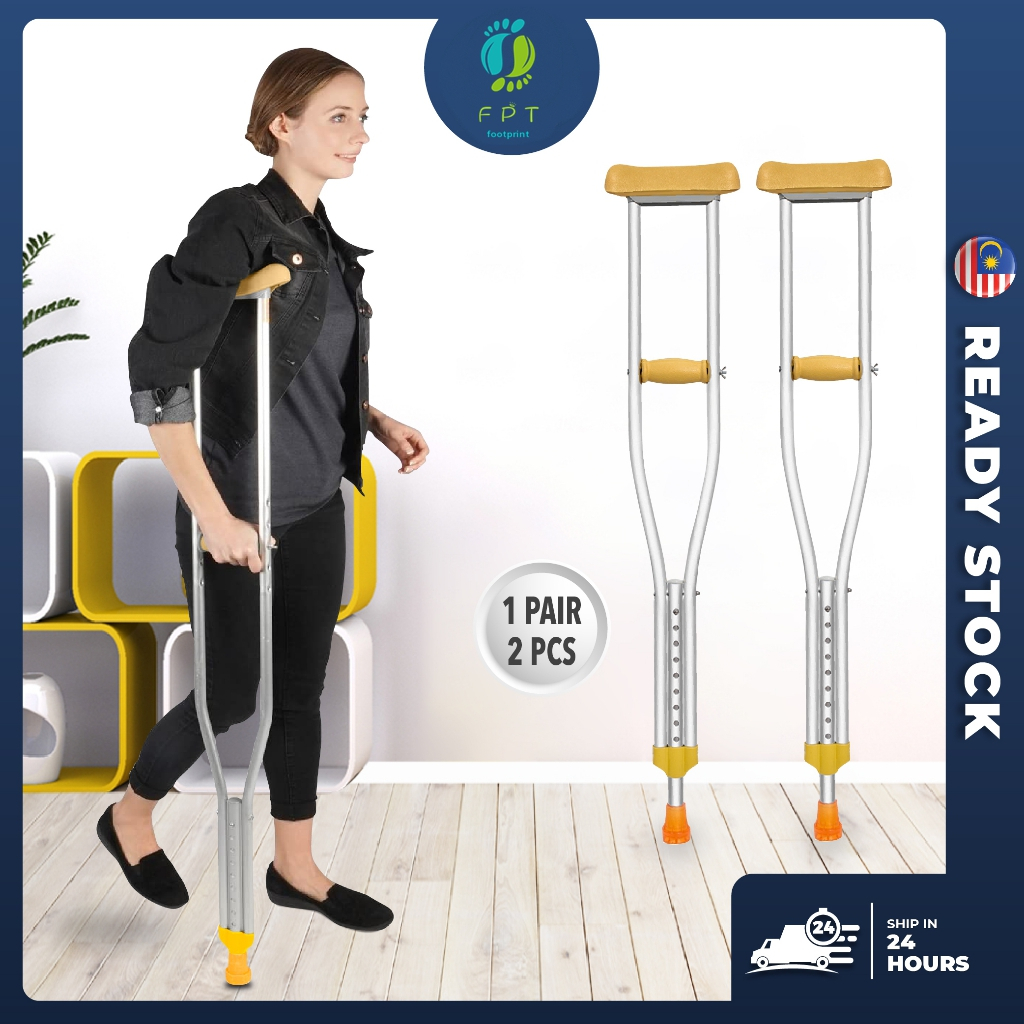 【FPT】1Pair (2PCS) UltraLight Weight Underarm Cane Topang Kaki Arm