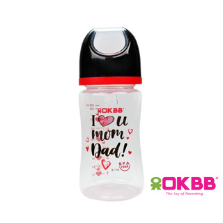 OKBB Twin Pack Baby Feeding Bottle Standard Neck Teats Feeding