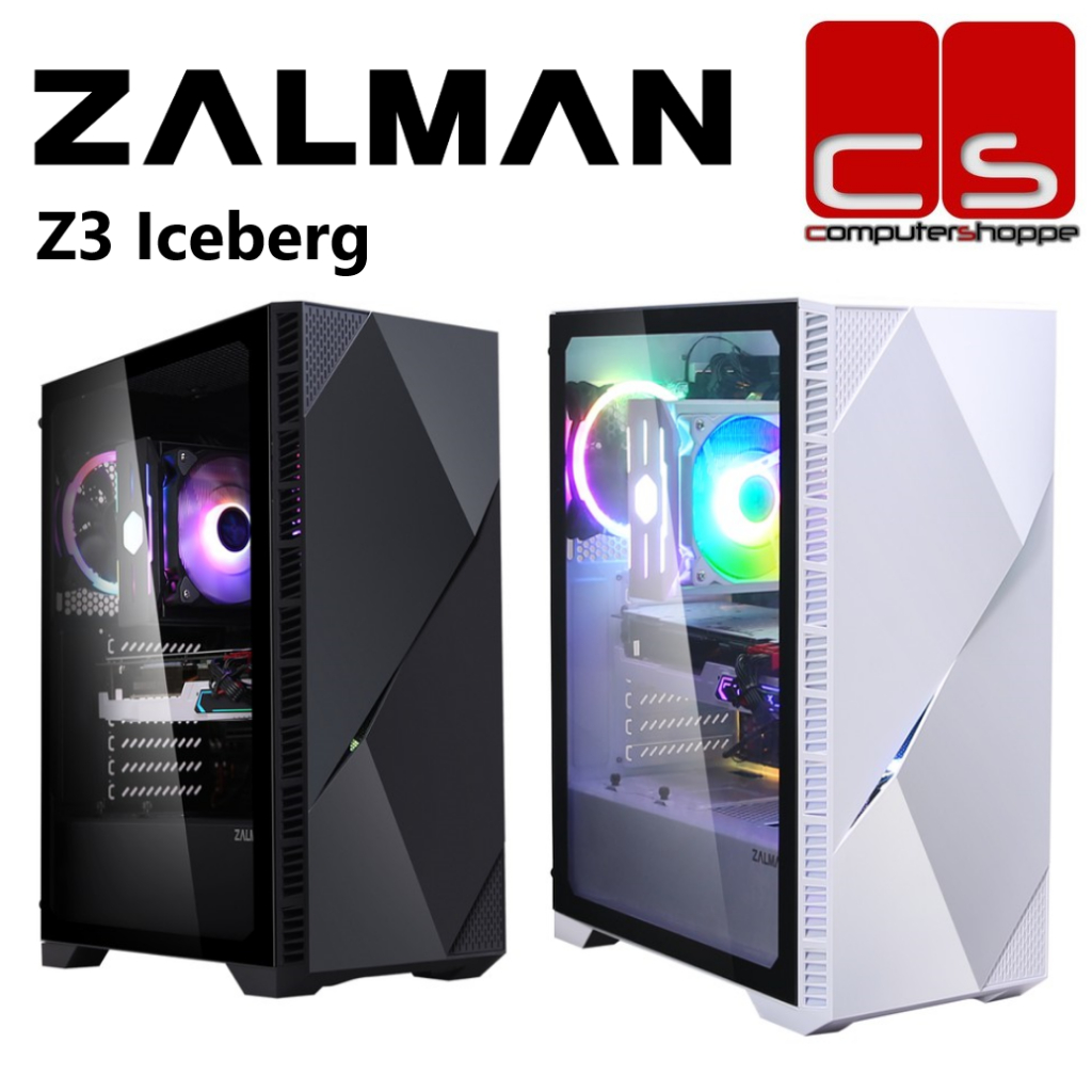 ZALMAN Z3 Iceberg Mid-Tower ATX Casing - Black/White | Shopee Malaysia