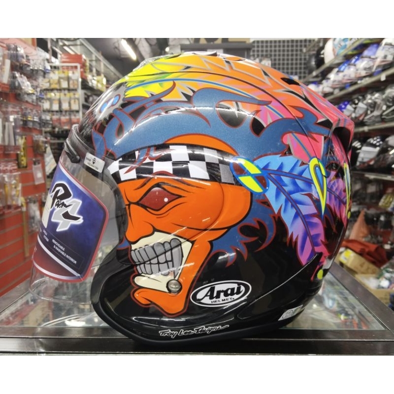 HELMET ORIGINAL TSR RAM4 SCOTT RUSSEL DESIGN SIRIM APPROVED | Shopee ...