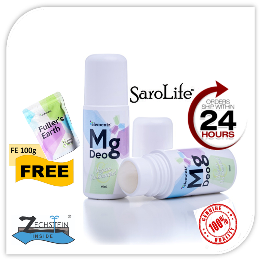 Elementz Magnesium Deo 60ml Natural Magnesium Deodorant Roll Shopee