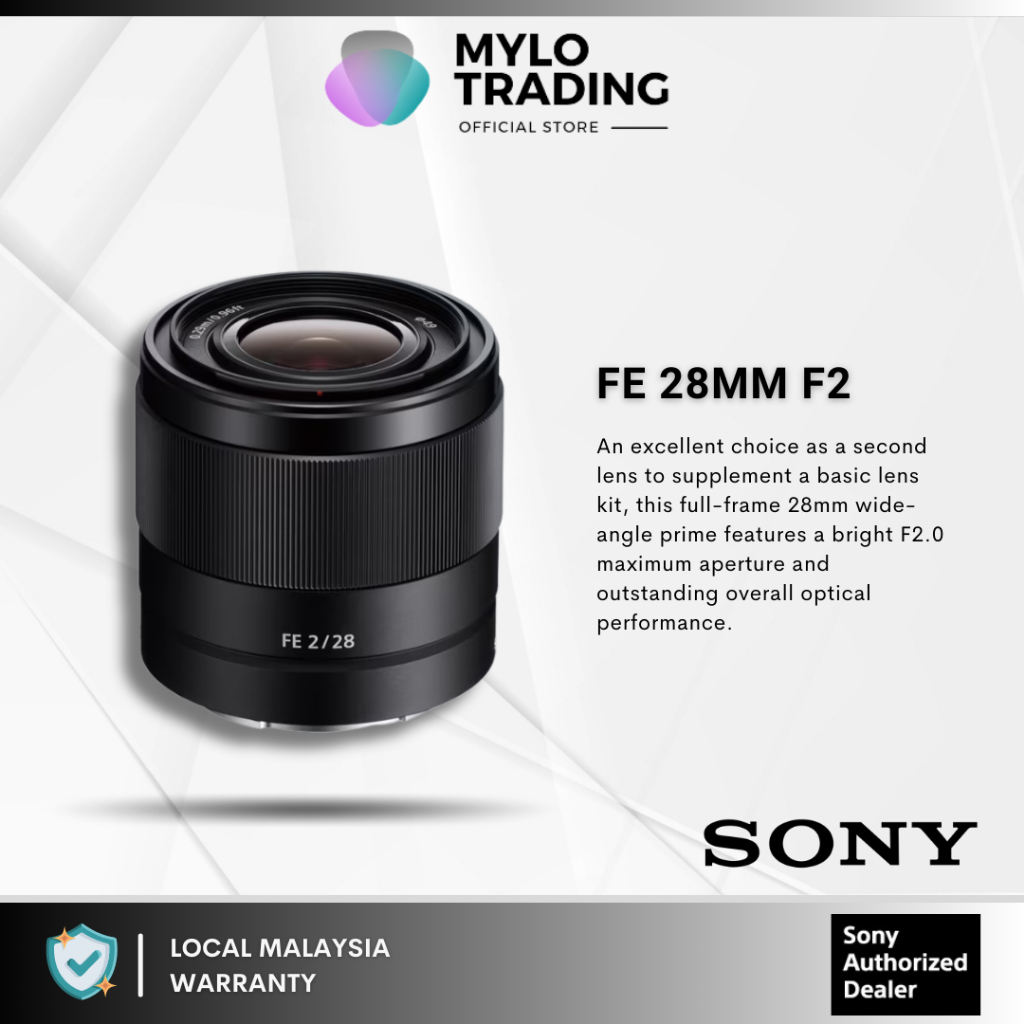 Sony FE 28mm f/2 Lens For Sony A7IV/A7III/A7C/A7R III/A7R IV/A7S III/A7