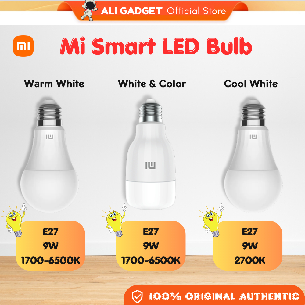 (Global)Mi Smart LED Bulb (Warm White) /LED Smart Bulb Essential (White ...