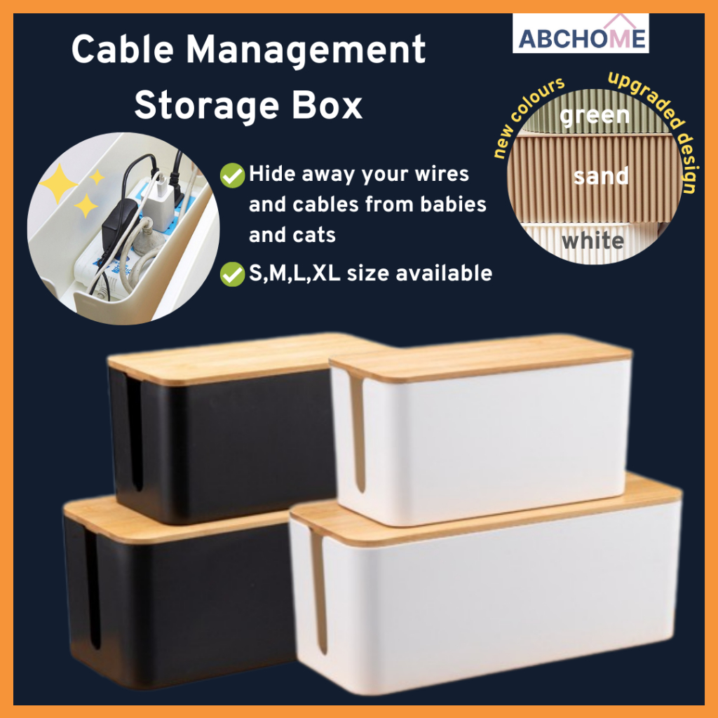 Cable Management Storage Box Cable Storage Box Shopee Malaysia