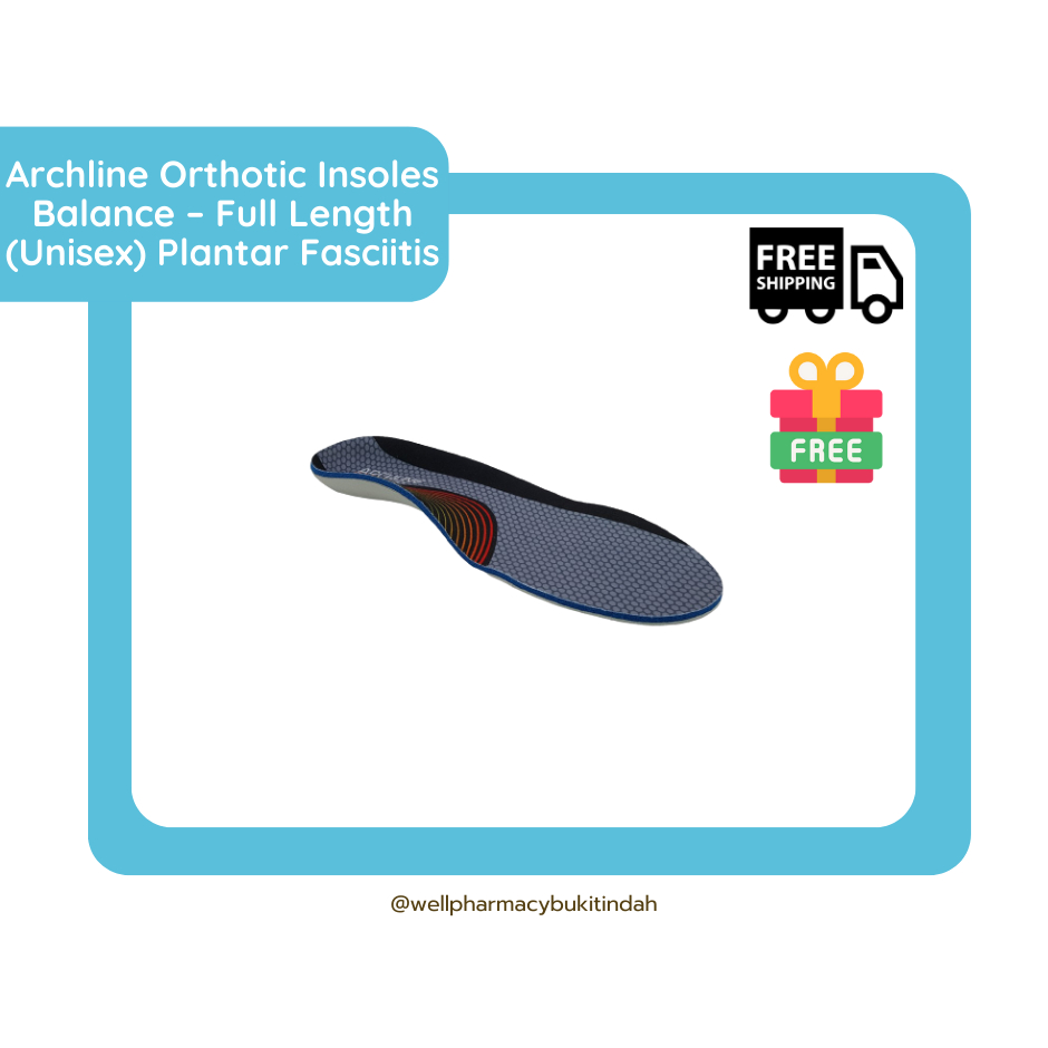 Archline Orthotic Insoles Balance Full Length (Unisex) Plantar