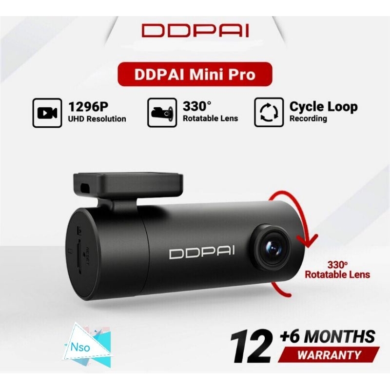 18Months Warranty DDPAI MINI PRO DVR Dash cam 1296P HD connect WiFi car