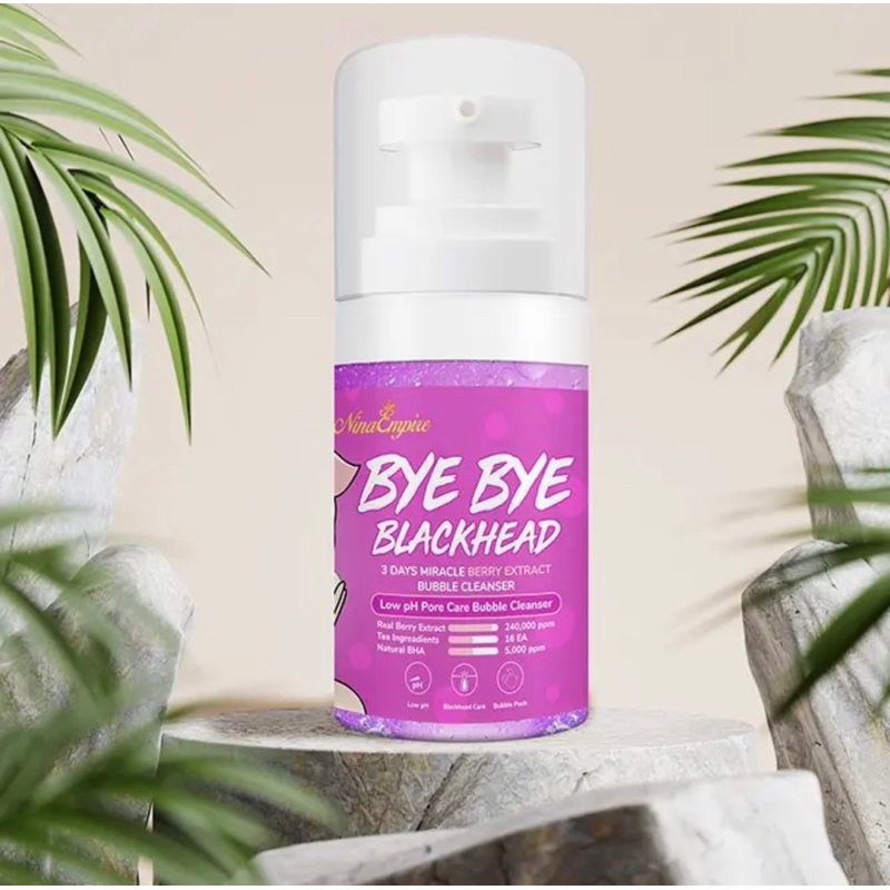 BYE BYE BLACKHEAD BUBBLE CLEANSER BY NINASKINCARE 💯 ORIGINAL HQ